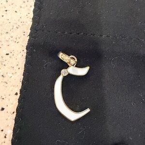 Foundrae ARCHIVED Necklace Pendant “c” gold and diamond